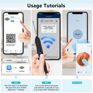 Cámara Visual 1296P HD 3.5MM WIFI, Limpiador de Oídos Impermeable con 6 LED, Endoscopio Digital para Extraer Cera del Oído, Herramienta con Cuchara - Product Image 6