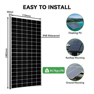 Paneles Solares Aiko Certificados Tipo N <span class=keywords><strong>Abc</strong></span> 650W 660W 670W 675W 680W Panel Solar Monocristalino <span class=keywords><strong>de</strong></span> Doble Vidrio para <span class=keywords><strong>Electricidad</strong></span> Doméstica - Product Image 5