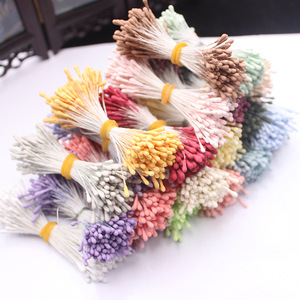 Diy Korean Style Matte Match Head <b>Flower</b> Stamen <b>Artificial</b> <b>Flower</b> Core Jewelry Accessories Multiple Colors Wedding Handmade - Product Image 3