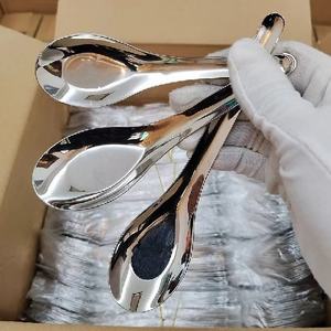 中式304不锈钢平底勺子优质厨房用具 - Product Image 1