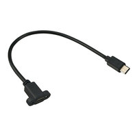 USB-C-Stecker auf USB-C-Buchse Verlängerungskabel mit Einbaustecker