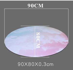 Tapete de Yoga Ecológico Antideslizante de Caucho Natural de 4mm, Circular, 60x60cm, con Correa de Transporte, Plegable, para Meditación, Oración <span class=keywords><strong>y</strong></span> Ejercicio Relajante - Product Image 2