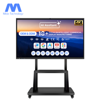 Pizarra Interactiva Inteligente MIDA de 98 Pulgadas con 20 Puntos Táctiles IR, Integración de IA, Cámara Android/Windows
