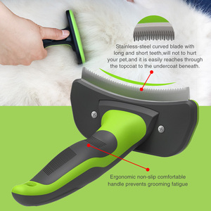 <span class=keywords><strong>Brosse</strong></span> professionnelle de perte de cheveux de <span class=keywords><strong>toilettage</strong></span> pour animaux de compagnie pour grands chiens moyens et petits chats - Product Image 5