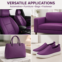 Cuir synthétique PVC imprimé imperméable avec support non tissé, tissu simili cuir pour ameublement et rembourrage de canapé