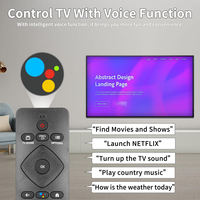 Télécommande vocale URMT26CND001 RF439A-V06 compatible avec Philips Android TV 43PFL5766/F7 43PFL5766/F6 50PFL5604/F7