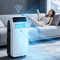 Aire Acondicionado Eléctrico de Alta Calidad, Solo Frío, 220V-240V 50Hz, 9000Btu, Portátil para Uso en Hoteles, Control Remoto, 108 Pies Cuadrados