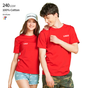 Camiseta Personalizada 100% Algodón para Hombre, Peso Pesado 240gsm, Calidad Premium, Estilo Casual de Verano, Manga Corta, Blanca Lisa para Impresión - Product Image 1