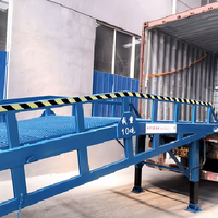 Plateforme de chargement mobile portable 10t, rampe de quai, pont d'accès mobile, plateforme élévatrice électrique hydraulique pour le chargement de conteneurs, vente en gros