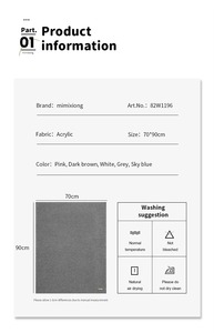 Coperta in Maglia 100% Acrilico Morbida Invernale Tinta Unita con Logo Personalizzato OEKO-<span class=keywords><strong>TEX</strong></span> per Divano, Uso Quattro Stagioni, Biancheria da Letto per la Casa - Product Image 3