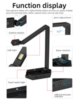Caméra de visualisation de documents NETUM SD-9000 12 MP OCR A3 avec SDK, haute vitesse, haute résolution pour l'école et le bureau