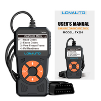 OEM Factory TX201 OBD2 herramienta de escaneo ELM327 OBD2 Check Engine Light Code OBD Scanner herramientas de diagnóstico de función completa para todos los coches