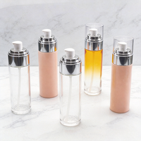 Flacon de lotion en verre dégradé personnalisable avec impression, 40 ml, 100 ml, pour crème cosmétique, ensemble de flacons épaissis vides pour soins de la peau