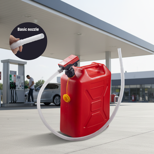 Pompe à carburant centrifuge manuelle 3,8 GPM - Alimentée par batterie - Distributeur de carburant certifié ATEX - Haute précision 0,5% - Tuyau en caoutchouc robuste - Product Image 2