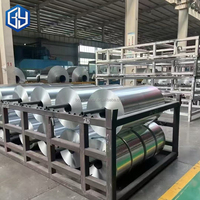Fabricants chinois de rouleaux géants de papier aluminium enduit de qualité supérieure, 60 cm, 28 microns, personnalisables, avec services de pliage et de soudage