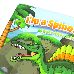 Libro Infantil <span class=keywords><strong>de</strong></span> Tapa Dura Cosido a Medida con Ilustraciones <span class=keywords><strong>de</strong></span> <span class=keywords><strong>Dinosaurios</strong></span>, Impresión <span class=keywords><strong>de</strong></span> la Historia del Espinosaurio, Fabricante <span class=keywords><strong>de</strong></span> Libros Educativos para Niños - Product Image 3