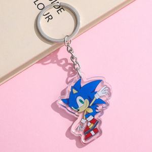 Sevimli Kirpi <span class=keywords><strong>Sonic</strong></span> Anime Anahtarlık Çanta Okul Çantası Süsü Plastik ve Paslanmaz Çelik Akrilik Dijital Fotoğraf Anahtarlık CN;ZHE - Product Image 5