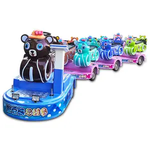 Amusement Park Shopping Mall Playground Comercial Crianças Trem Passeio Elétrico Mini Usado Trackless Trem para Venda