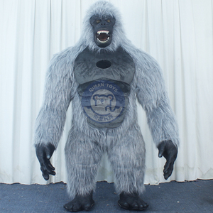 Vente chaude 2.6m 3m grande taille mascotte Ifnlatable <span class=keywords><strong>Panda</strong></span> gonflable King Kong Costume Gorrila KingKong adulte, pour la fête - Product Image 6