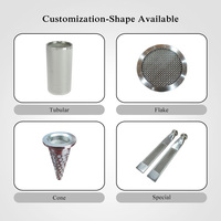 Filtro de Polvo Sinterizado de Acero Inoxidable 316L de Alta Resistencia Huahang de 3 Micras, Elemento de Filtro Poroso de Metal Personalizado