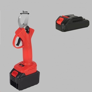 40mm Ratchet Pruning Shears Battery-Powered 21V Anti-Slip <b>Rubber</b> Grip Metal Construction for Outdoor Fruit Tree - Product Image 2