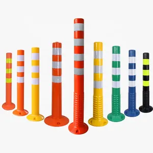 75センチメートルTraffic Reflective Warning Column Traffic Signal Post For Road Safety