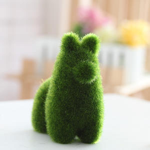 <span class=keywords><strong>Gazon</strong></span> artificiel en mousse pour animaux, lapin, lapin poilu floqué, alpaga, écureuil, chiot, chien, plante - Product Image 3