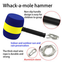 Kit d'accessoires de jeu pour enfants Whack-a-Mole Arcade à pièces avec marteau en métal Joystick Contrôlé Jouet de planche à frapper en plastique