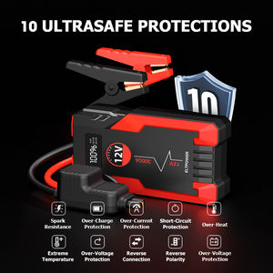 Портативный 12 В 1000A автомобильный пусковой комплект, Аккумуляторный блок питания, фонарик для грузовиков, аварийный инструмент - Product Image 4