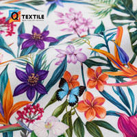 Tissu en coton tissé épais en gros 140-150 g/m² Textile en coton imprimé sur mesure pour vêtements