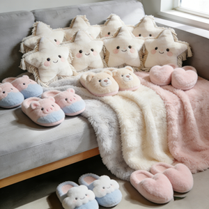 Coussin en peluche personnalisé, doux, kawaii, mignon, motif étoile de dessin animé, jouets en peluche pour une ambiance douillette à la maison - Product Image 1