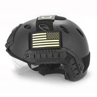 Casque rapide de type PJ avec lunettes anti-buée Casque tactique à bosses avec montage NVG avant et rail latéral pour la sécurité des sports de plein air