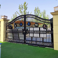 Portail en Aluminium Forgé d'Extérieur Très Vendu, Modèle pour Maison, Conception de Clôture Métallique pour Jardin, Treillis et Portails d'Extérieur Élégants