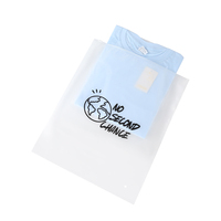 Sac Ziplock givré personnalisé écologique avec logo imprimé, sac à fermeture éclair mat transparent pour vêtements, sac d'emballage scellé pour chaussettes