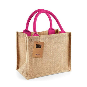 Bolsa de Yute de Tamaño Mediano con Asa Multicolor <span class=keywords><strong>Retro</strong></span>, Duradera, Ecológica, Reutilizable, con Cierre de Cremallera y Correa para el Hombro, Personalizable con Logotipo Promocional - Product Image 2