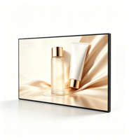 Écran LCD pour menu numérique à cadre fin de 32, 43, 49, 55, 65, 75 pouces, affichage numérique, signalisation numérique, écran haute luminosité pour magasin de détail