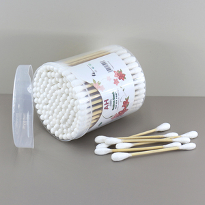 150 Hisopos de Algodón Orgánico Premium con Palitos de Madera y Bambú, Multiusos para Limpieza de Oídos, Gran Venta - Product Image 3