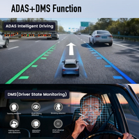 Cámara para Vehículo de 4 Canales 2K 4G con ADAS, DMS, BSD, Transmisión en Vivo, Monitoreo Remoto, IA, GPS, Tarjeta SIM 4G, DVR