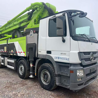 Pompe à béton à flèche Zoomlion 63m 7 sections EURO 5 Diesel, modèle 2020, entièrement révisée, faible nombre d'heures, pour chantier de construction