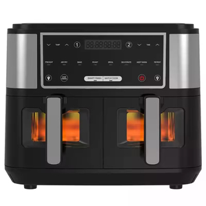 Freidoras de Aire Inteligentes de 9L con Tecnología de Doble Zona y Ventana Transparente, 2400W, Doble Freidora de Aire Digital - Product Image 4