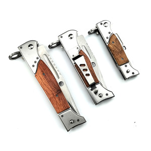 <span class=keywords><strong>Couteau</strong></span> de camping et de pêche portable de haute qualité avec manche en bois, <span class=keywords><strong>couteau</strong></span> pliant multifonctionnel pour l'extérieur - Product Image 5