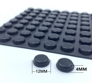 5*2 وسادات سيليكون سوداء ذاتية اللصق/وسادات مانعة للانزلاق/شريط مطاطي ذاتي اللصق - Product Image 4