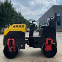 Prix usine Mini-compacteur vibrant routier à double tambour avec composant moteur principal
