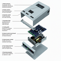 Alimentations CC ADJ 48V Redresseur 50A Monophasé 500W Efficacité 85% Industriel IP22 Refroidissement Intelligent Utilisation Marine Protection Contre les Surtensions