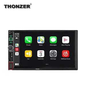 Thonzer 7inch HD LCD màn hình cảm ứng xe MP5 Máy nghe nhạc 2 DIN âm thanh xe hơi Stereo đài phát thanh xe MP5 Máy nghe nhạc với Rear View Cameras-7018B