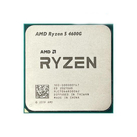 Processeur de bureau d'occasion AMD Ryzen 5 4600G (r5)7nm 6 cœurs 12 fils 3.7GHz 65W AM4 Interface Boxed R5 CPU