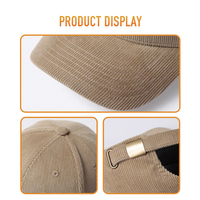 Gorra de Béisbol de Lujo Original con Logotipo Bordado y Cierre a Presión de Cobre, Diseño Personalizado de Moda, Proveedor Chino, para Hombre