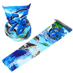 Set de Brazaletes y Toalla Facial de Seda Fría Crazy Ice UPF 50, Talla Única Unisex, Estampado por Sublimación, Protección Solar para Exteriores - Product Image 4