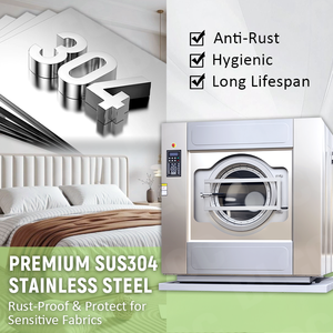 <span class=keywords><strong>Lavatrice</strong></span> Industriale Commerciale per Hotel 50kg 70kg 100kg 130kg 150kg, Lavasciuga Industriale in Acciaio Inossidabile - Product Image 2
