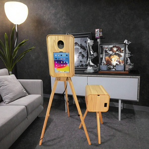 Selfie Retro Photobooth Real Vintage Instant Wedding Wooden Photo Booth Machine with Printer and <b>Camera</b> - Product Image 3